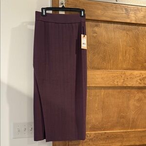 Bailey 44 Purple Midi Pencil Skirt with Slit